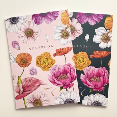 Floral Brights A5 Notebooks