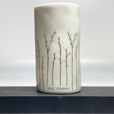 Wild Flowers Porcelain Vase